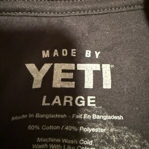 YETI T SHIRT, BLACK